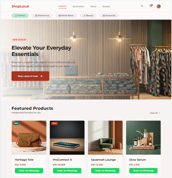 E-commerce Fashion UI Design